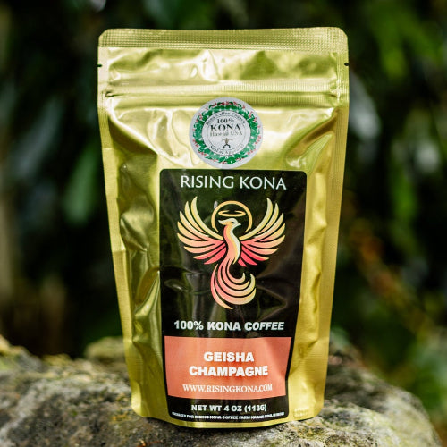 Geisha Champagne Kona Coffee
